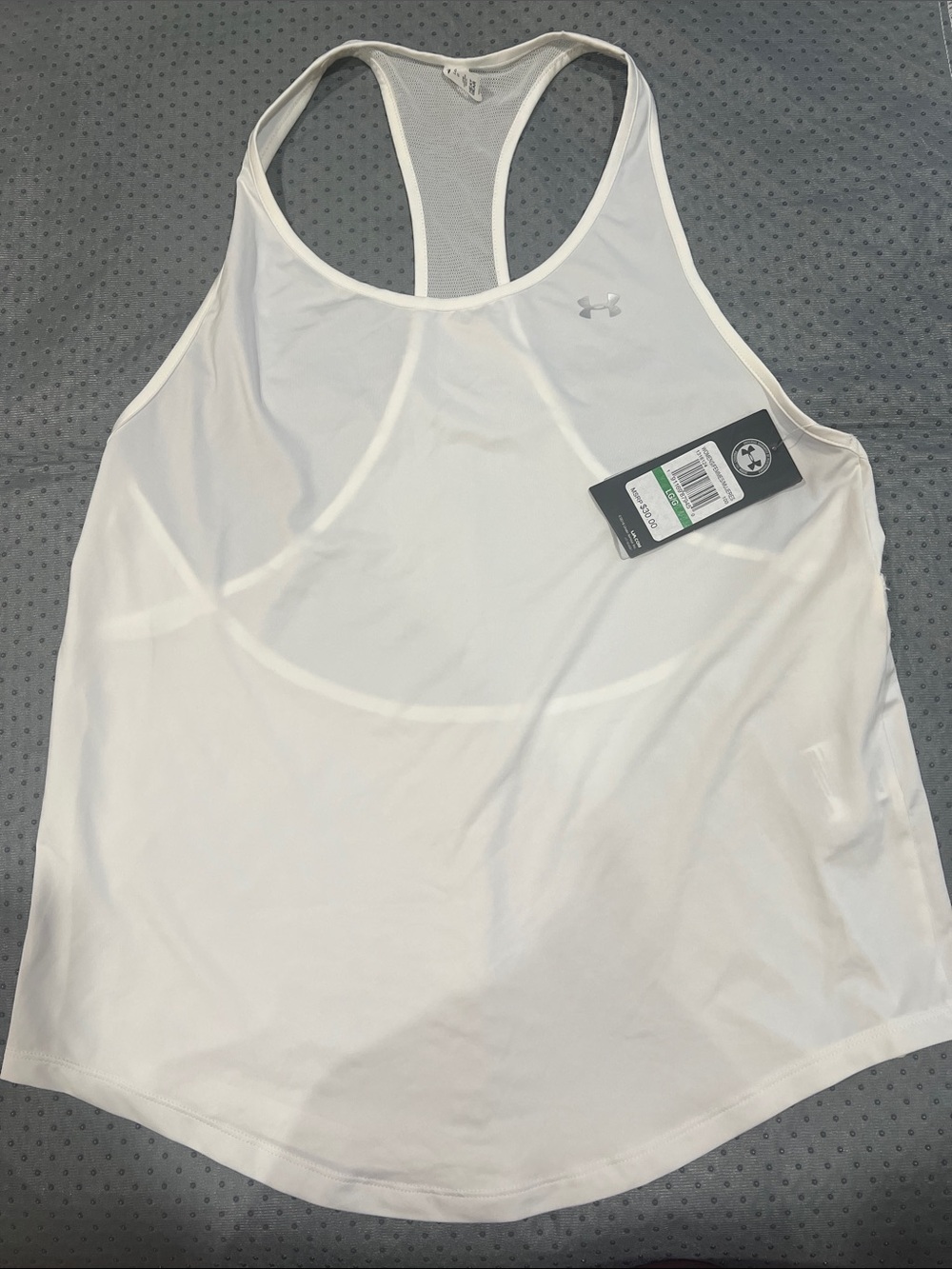 Under Armour White Performance Racerback Tank
